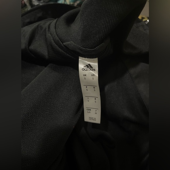 Rare Adidas Manchester United Nylon Glanz Anthem Jacket Black Red Size S - Picture 5 of 6